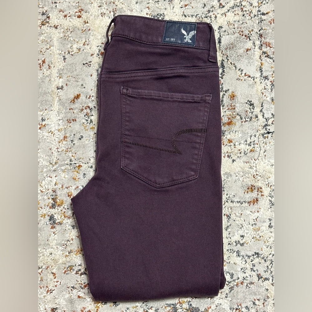 American Eagle Outfitters Women’s Maroon Skinny Jeans